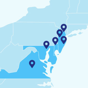 Map of the Locations of Hybridge Learning Group